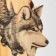 Panel interior tree "Wolf and Moon" 12x0.7x19 cm