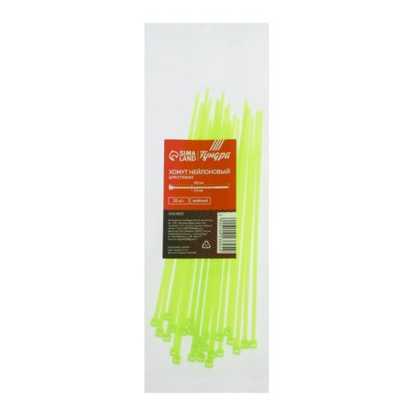 Nylon screed 2.5x150 mm tundra, green color, 25 pcs-1
