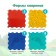 Modular massage rug orthodon, set No. 1 "Universal"