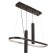 Bayerlux "Fani" chandelier 1+2LED 50W 3 Black modes 25x58x15-85 cm