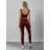 Sports suit female, size 46, burgundy color