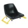 Universal seat transverse extrusion, with a plastic seat with a back