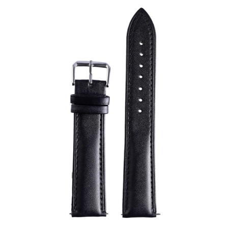 Solomon watch strap, 22 mm, genuine leather, L-20 cm, black-1