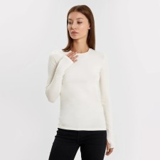 Female jumper, dairy color, size 42