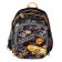 School backpack 40x33x15cm, ergonomic back, Across 410, gray/yellow