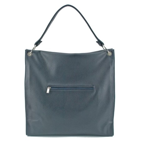 Women's bag B2766-03110, dark blue color, artificial leather, 37x10x41 cm-1
