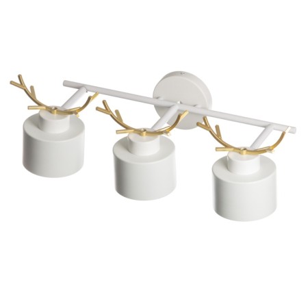 Sconces "Sokhat" 3he27 40w white with gold 60x15x22cm-3
