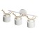 Sconces "Sokhat" 3he27 40w white with gold 60x15x22cm