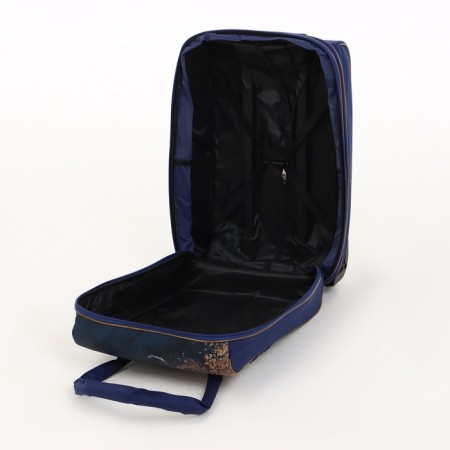 Small suitcase 20 ", a road bag with a zipper, blue color-8