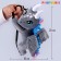 Soft conflict toy "Dragon Bolshoi", Gray