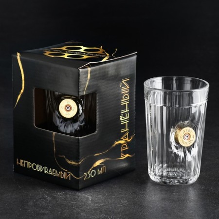Great glass "impenetrable", with a sleeve, 250 ml-3