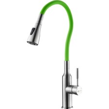 LEMARK LM5082S-GREEN kitchen mixer, single-leaf, flexible spout, 2 functions, green