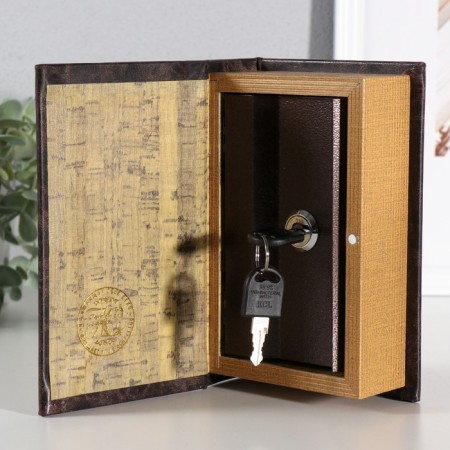 Safe wood book leather "Secrets of accumulation and increased" 17x11x5 cm-1