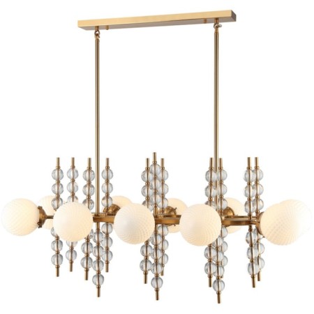Cel and Queenly 10xe27 40W, size 117x63x75.5-109.5 cm, bronze color