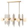 Cel and Queenly 10xe27 40W, size 117x63x75.5-109.5 cm, bronze color