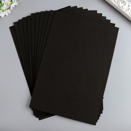 Foamiran 1 mm, 20x30 cm (set 10 sheets) BK040 black-2