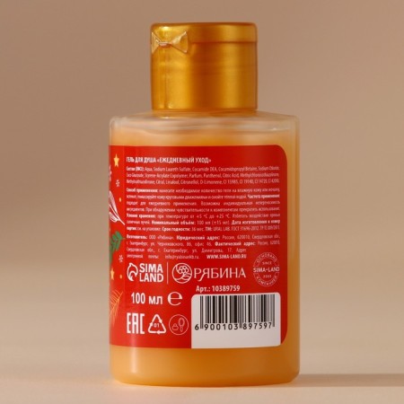 Shower gel, 100 ml, aroma of orange cake, Ural Lab-2