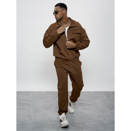 Male tracksuit, size 54, brown color-14