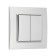 Sining Tot Elegant switch, 10 a, 2 cl., Hidden, silver