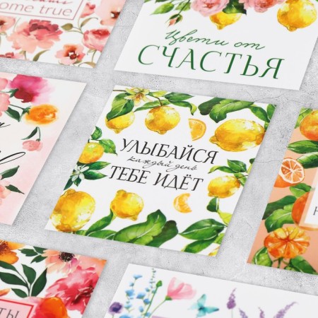 Stickers set "Happiness near", 6 x 7 cm, 10 pcs-1