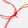 Bracelet "Heart" steam, red color with silver, 7cm
