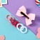 Suzi hair set (clamp 8 cm, 6 elastic bands 2.5 cm) hearts, mix