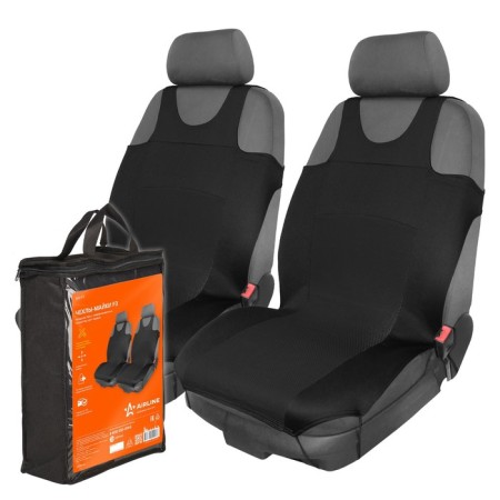 Front F3 covers Front 2 pcs., Combined, black color, polyester Airline ASC-F3