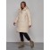 Coat insulated winter female, size 44, beige color