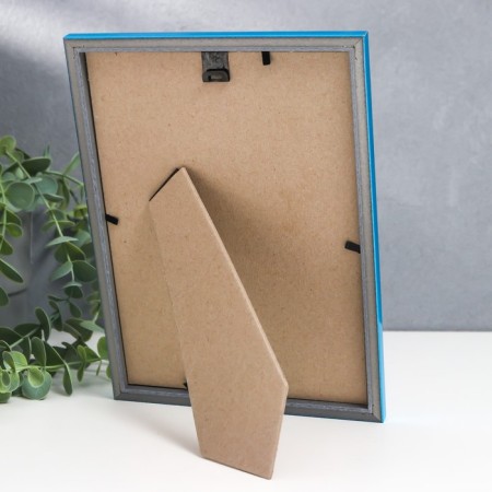 Photo frame Plastic "Rainbow" 15x21 cm, aquamarine metallic-2