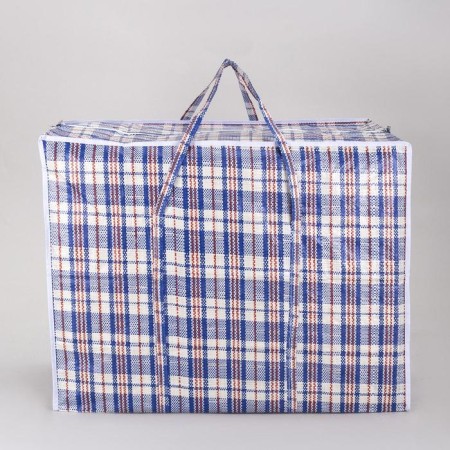 Household bag, 115 l, blue/white color-1