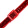 Two -layer collar with Fasteks "Glamur" 30 x 1 cm, red