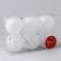 Set of balls plastic D-6 cm, 6 pcs "Magic" white