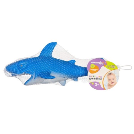 Rubber toy for the bathtub "Shark", 24 cm, with a squeak, crush me-5