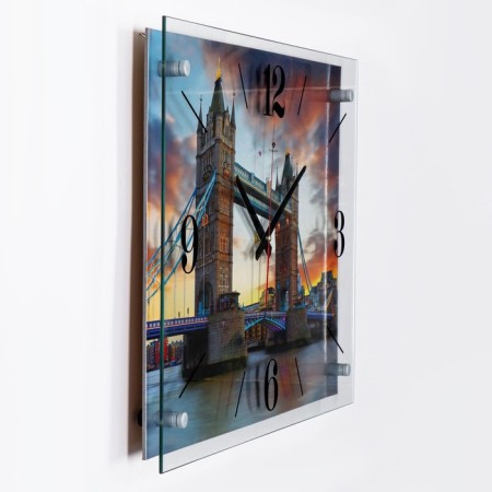 Carty clock wall, series: city, Tauer bridge, 40x56 cm-1