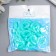 Decor for creativity plastic "Ring for the chain" Pastel turquoise set 25 pcs 2.3x1.65 cm