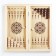 Backgammon "Dragon in the clouds", wooden board 40 x 40 cm, with a field for playing checkers