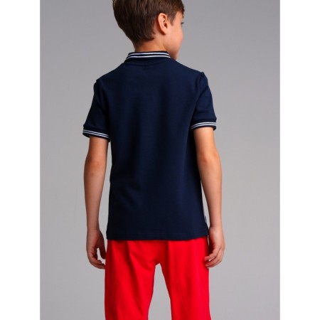 Polo for the boy PlayToday yacht, height 176 cm, dark blue color-2