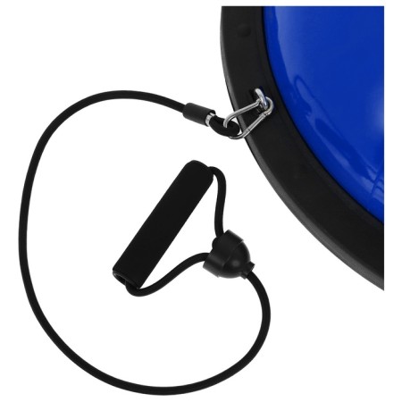 Half -sphere BOSU gymnastic onlytop, massage, with a pump, 55x25 cm, blue color-13