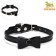 Collar "radiance" with bead and bell, 29 x 1 cm, Osh 21-26, black