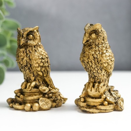 NECK Polystone for bronze "Filin on coins" set of 2 pcs 6x3.5x4 cm-2