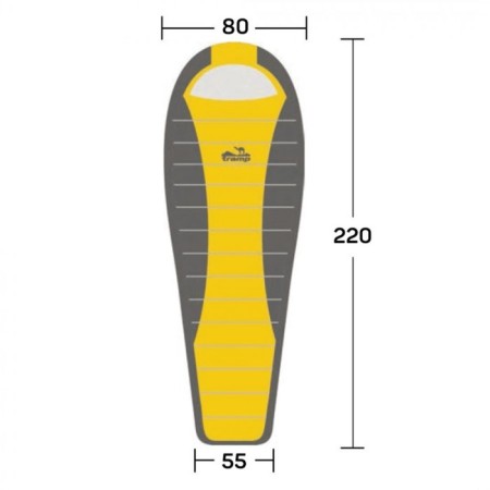 Sleeping bag Tramp Windy Light, Coconut, 1 layer, right, 80x220 cm, +5 ° C-11