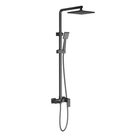 The shower system TIMO SELENE SX-1030/03, single-leaf, tropical shower, hand watering can, black 529992