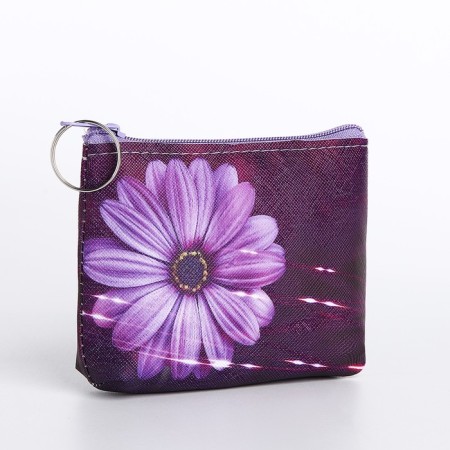 Women's wallet with lightning, purple color