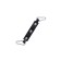 Two -layer shackles with a white line Pecado BDSM, genuine leather, black