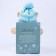 Soft toy "Little Friend", New Year's bear in a hat and scarf, blue color