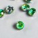 Buttons plastic for creativity 1 puncture "ball holography. Green" set 12 pcs d = 1.2 cm