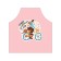 Apron kitchen with a photo print "Postman with a gift", adjustable, size OS