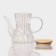 Glass teapot with a bamboo lid "Eco. East ", 600 ml, 18 × 11.5 × 14 cm, without sieve
