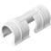 Clip for attaching the film to the frame, d = 20 mm, set 10 pcs., White, Grinda