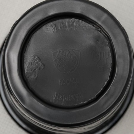 A glass of plastic disposable “barrel”, 500 ml, 65 pcs/union, black color-2